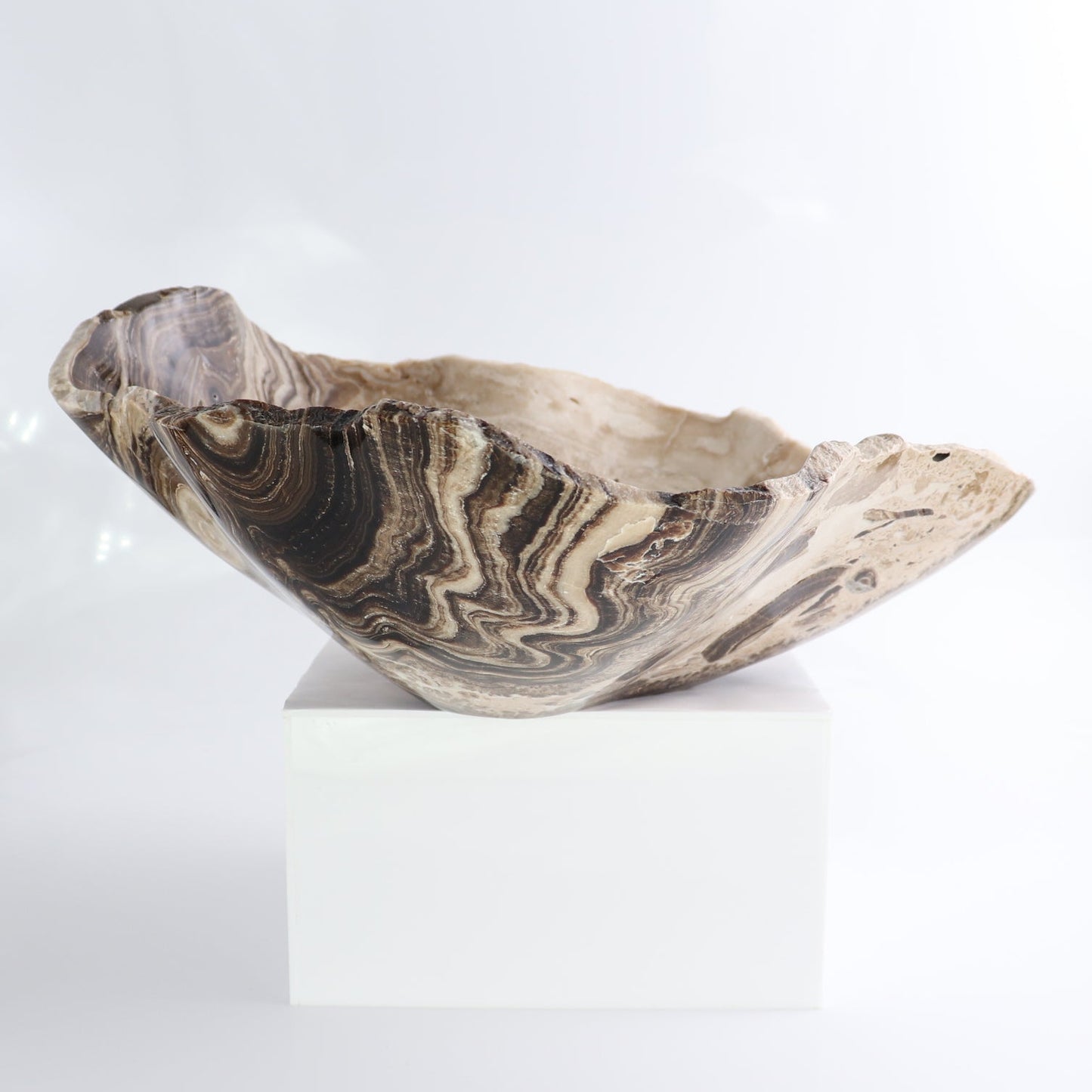 Mexican Onyx/Calcite Bowl 13"
