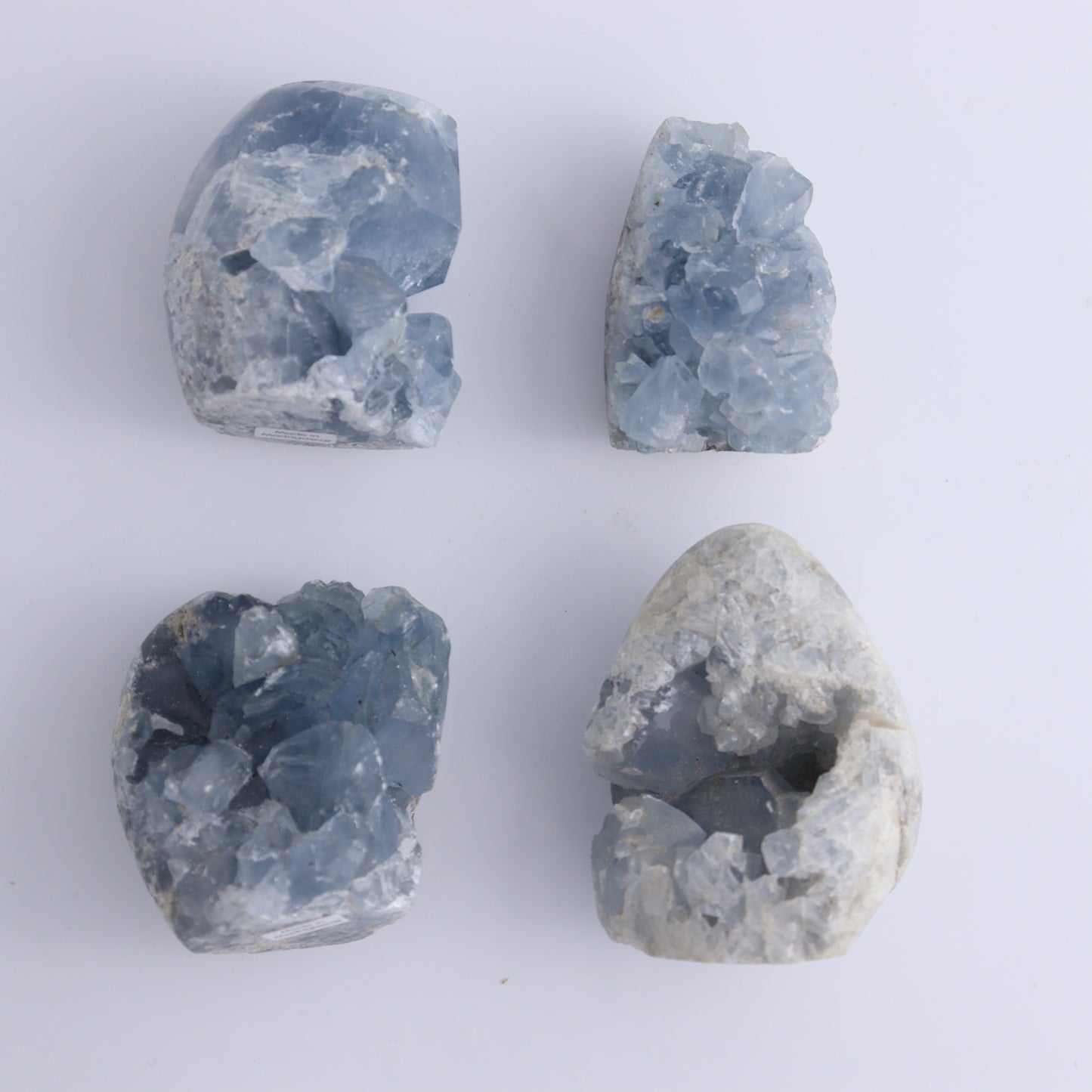 Celestite Set of 7 - Expert Wholesale and Supplier of Wholesale Crystals & Bulk Gemstones, ["Celestite","Freeform","Madagascar"]