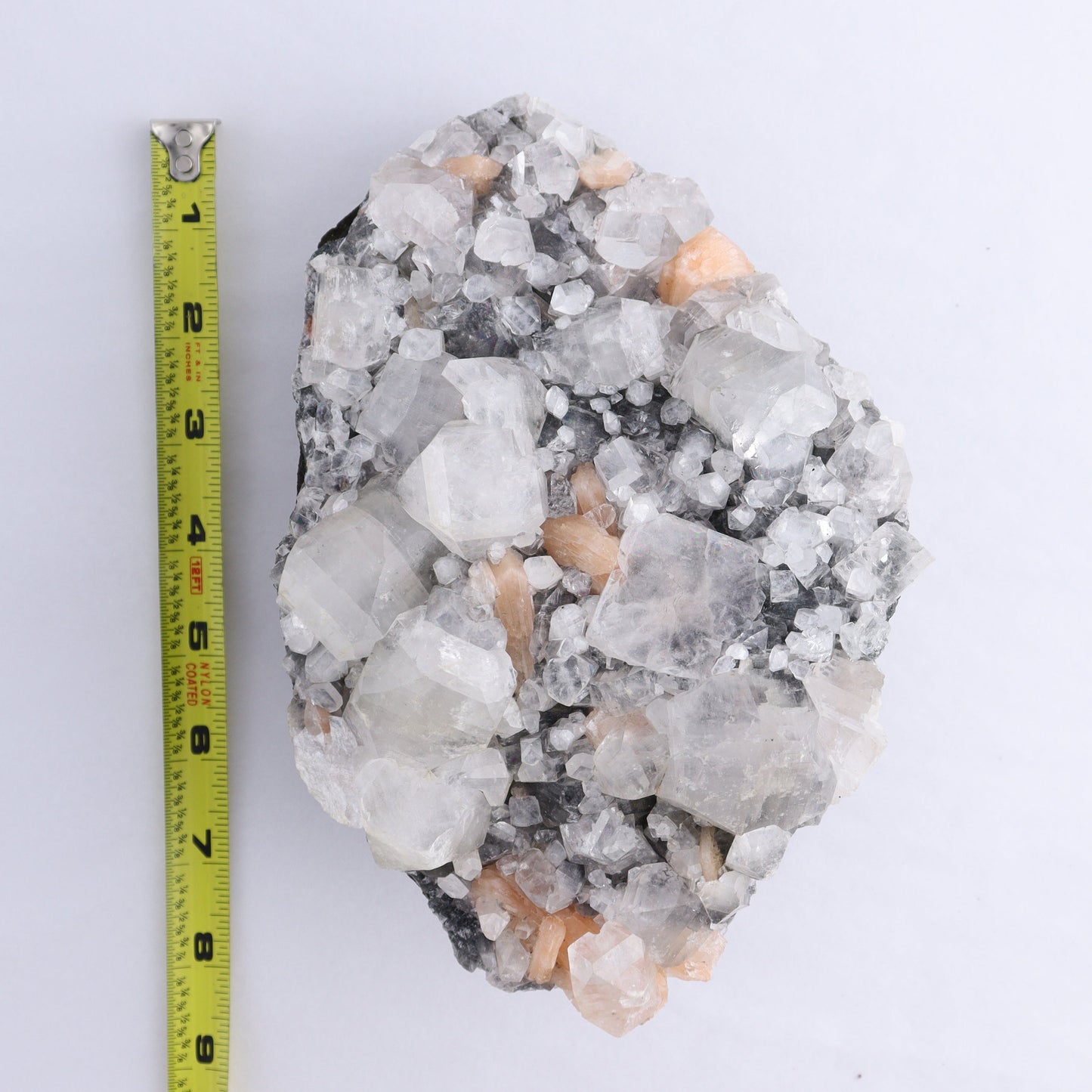 Apophyllite on Chalcedony Cluster - Expert Wholesale and Supplier of Wholesale Crystals & Bulk Gemstones, ["Apophyllite","Chalcedony","Clusters"]
