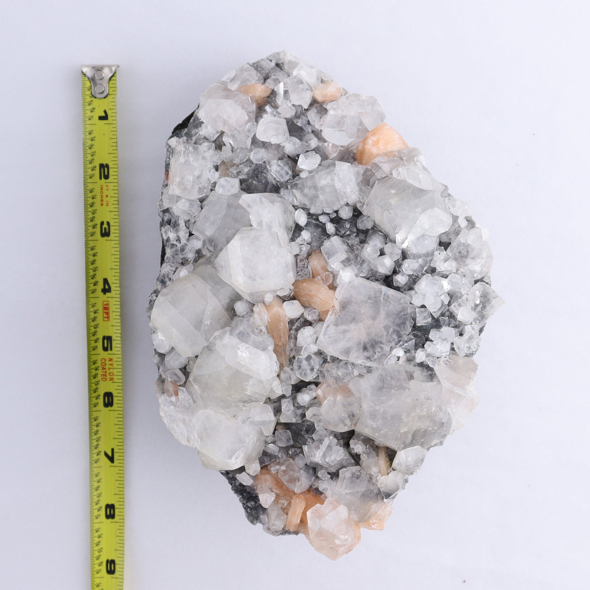 Apophyllite on Chalcedony Cluster - Expert Wholesale and Supplier of Wholesale Crystals & Bulk Gemstones, ["Apophyllite","Chalcedony","Clusters"]
