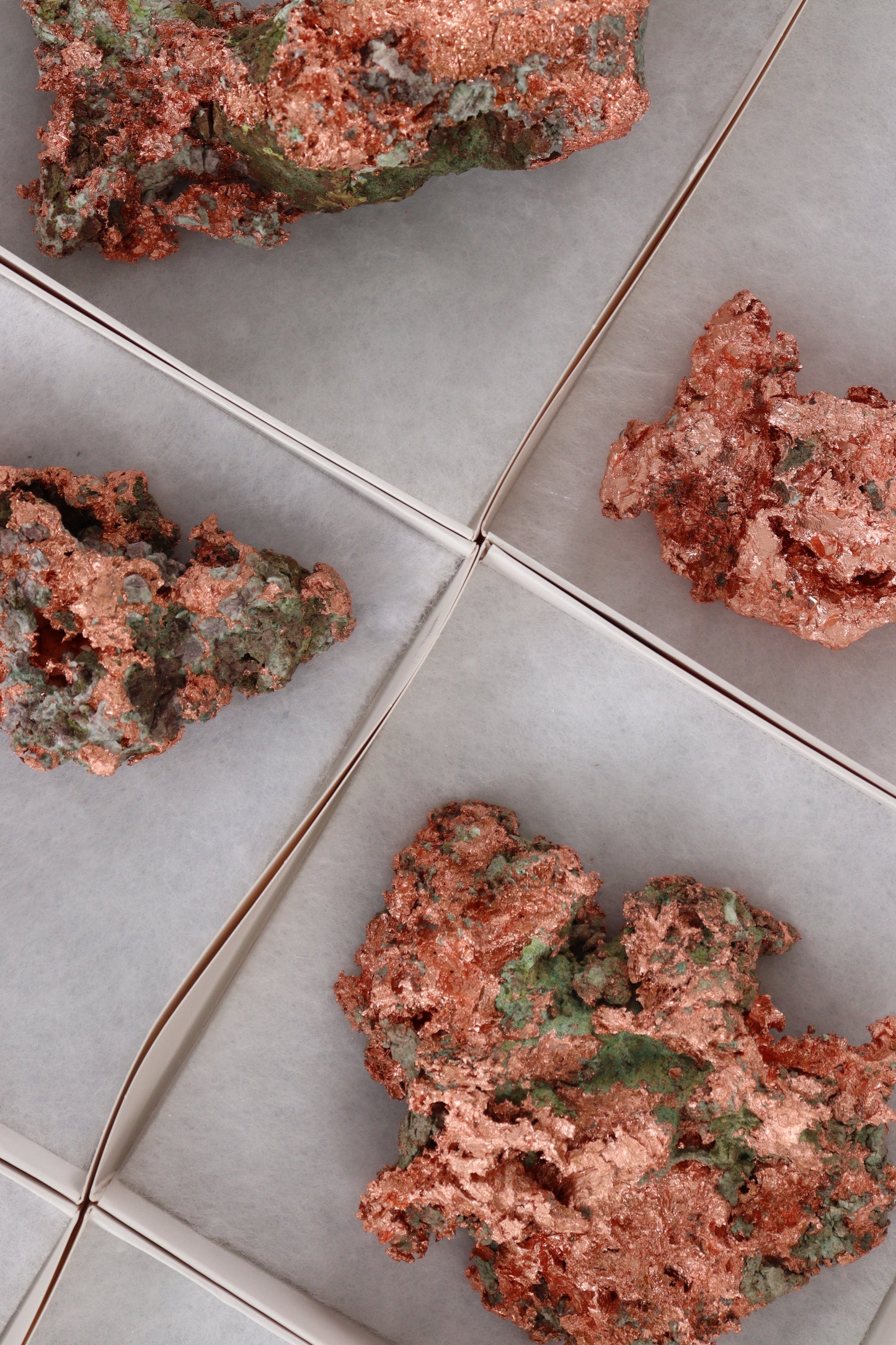 Native Copper 6pc Flat from Michigan - Expert Wholesale and Supplier of Wholesale Crystals & Bulk Gemstones, []