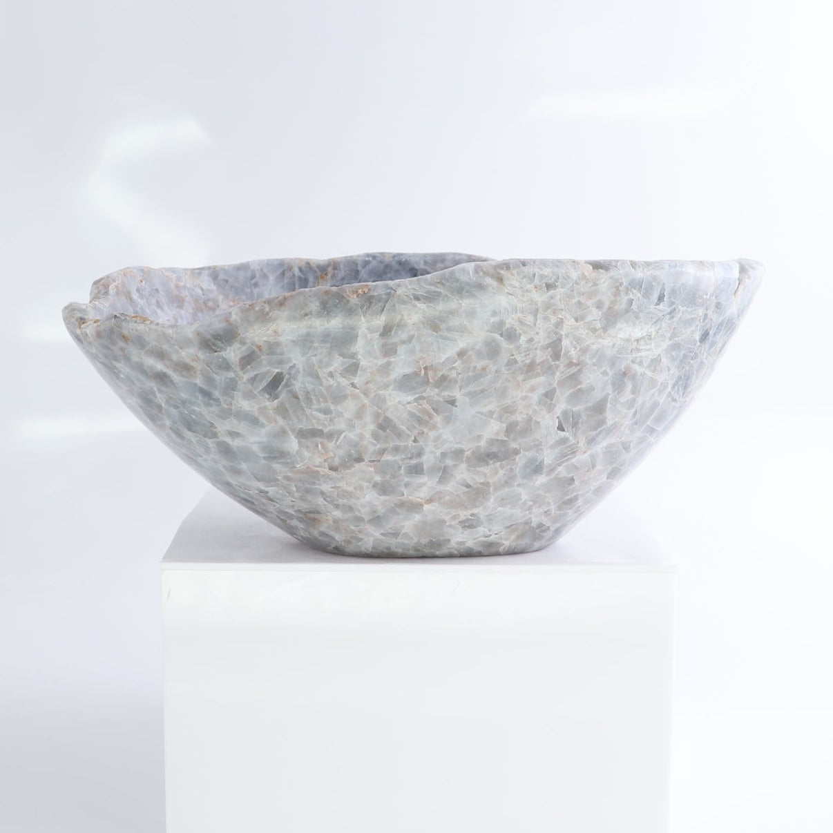 Blue Calcite Bowl 10"