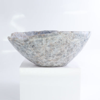 Blue Calcite Bowl 10"