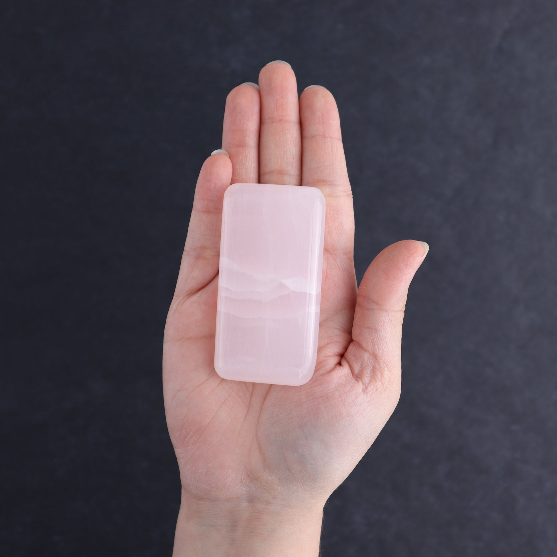 Pink Mangano Calcite Rectangles Set of 8 - Expert Wholesale and Supplier of Wholesale Crystals & Bulk Gemstones, ["Calcite","Hearts","Madagascar","Pink Calcite"]