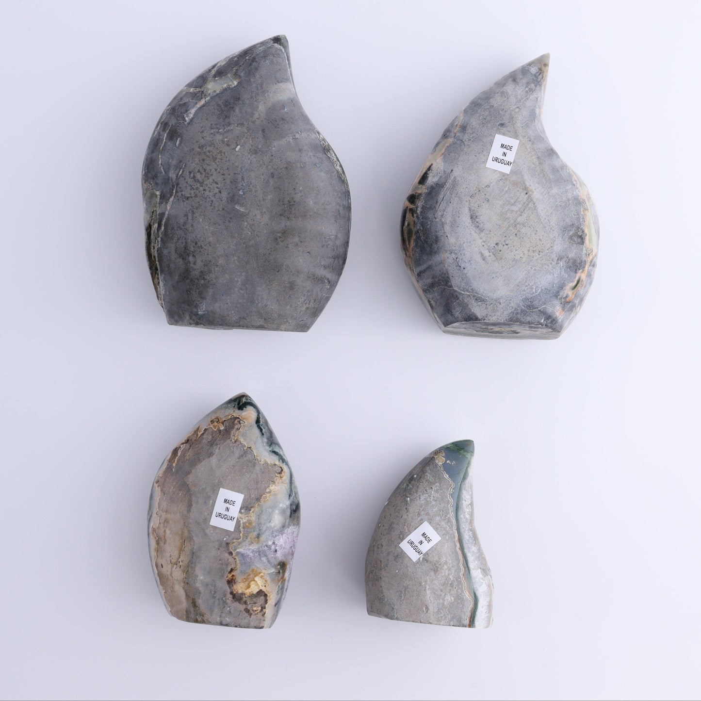 Uruguay Druzy Amethyst Flames Set of 4 - Expert Wholesale and Supplier of Wholesale Crystals & Bulk Gemstones, ["Amethyst","flames","Uruguay"]