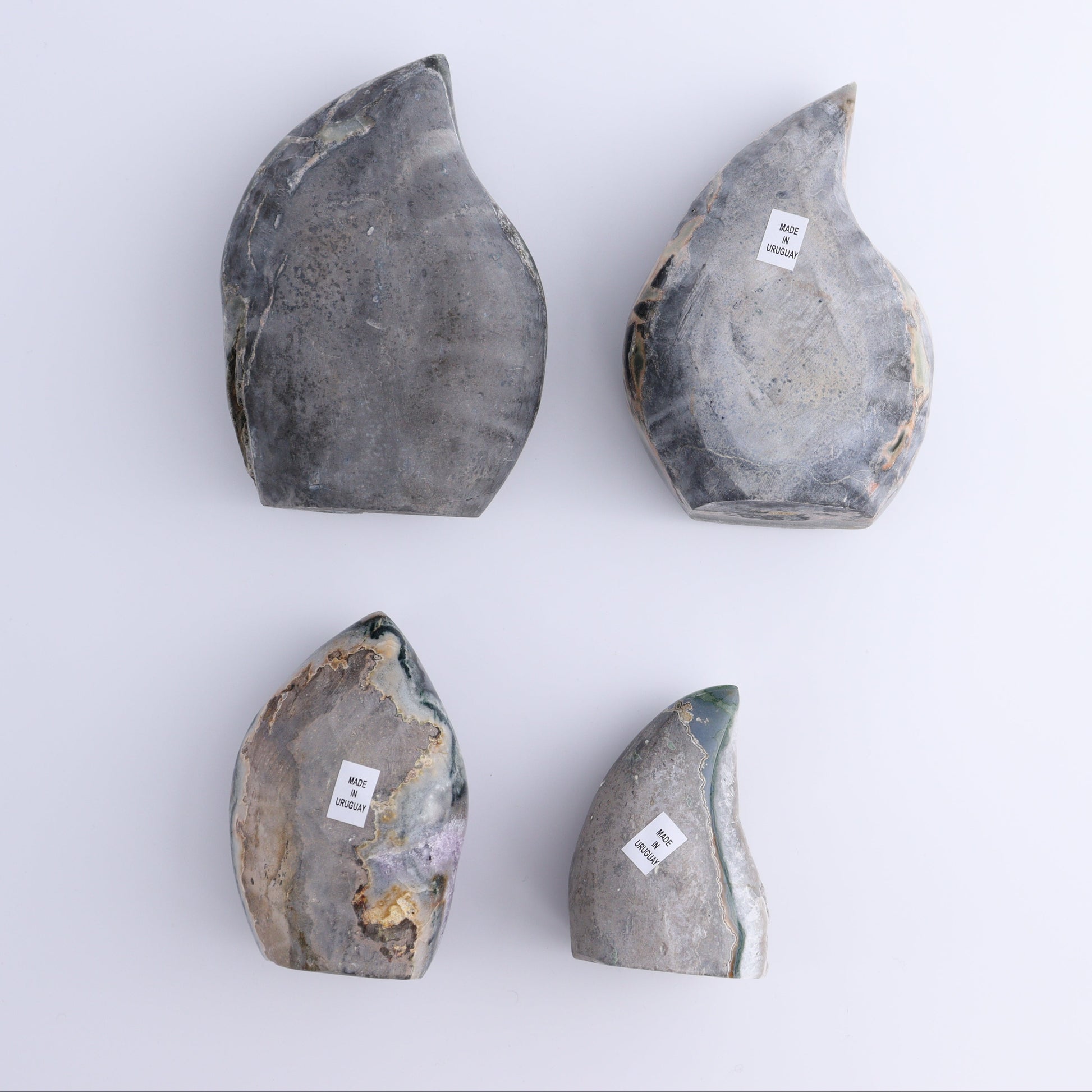 Uruguay Druzy Amethyst Flames Set of 4 - Expert Wholesale and Supplier of Wholesale Crystals & Bulk Gemstones, ["Amethyst","flames","Uruguay"]