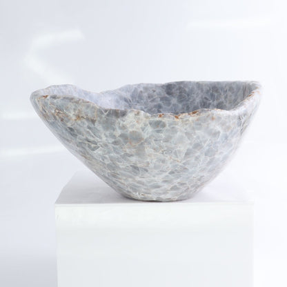 Blue Calcite Bowl 10"