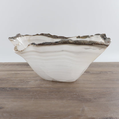 Mexican Onyx/Calcite Bowl 15"