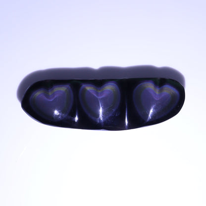 Rainbow Obsidian Heart Set of 2 - Expert Wholesale and Supplier of Wholesale Crystals & Bulk Gemstones, ["Hearts","Mexico","Obsidian","Rainbow Obsidian"]