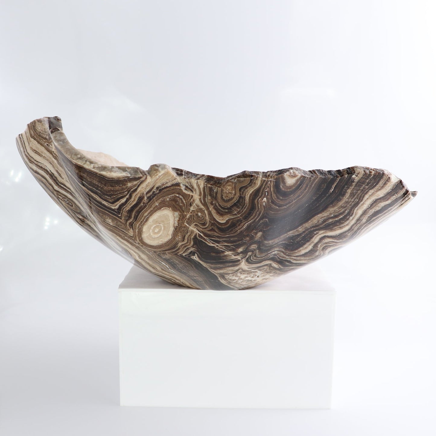 Mexican Onyx/Calcite Bowl 13"
