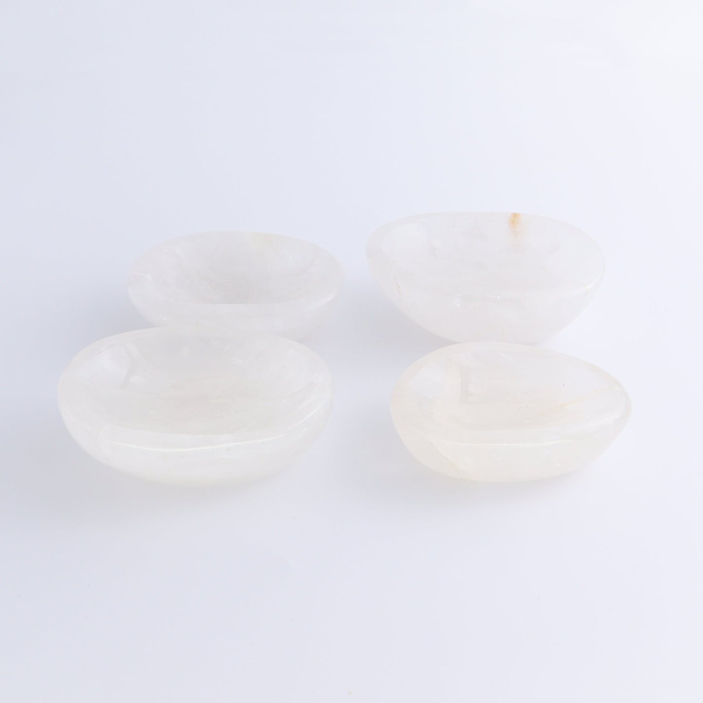 Clear Quartz Bowls Set of 4 - Expert Wholesale and Supplier of Wholesale Crystals & Bulk Gemstones, ["Bowls","Clear Quartz","Madagascar","Quartz"]