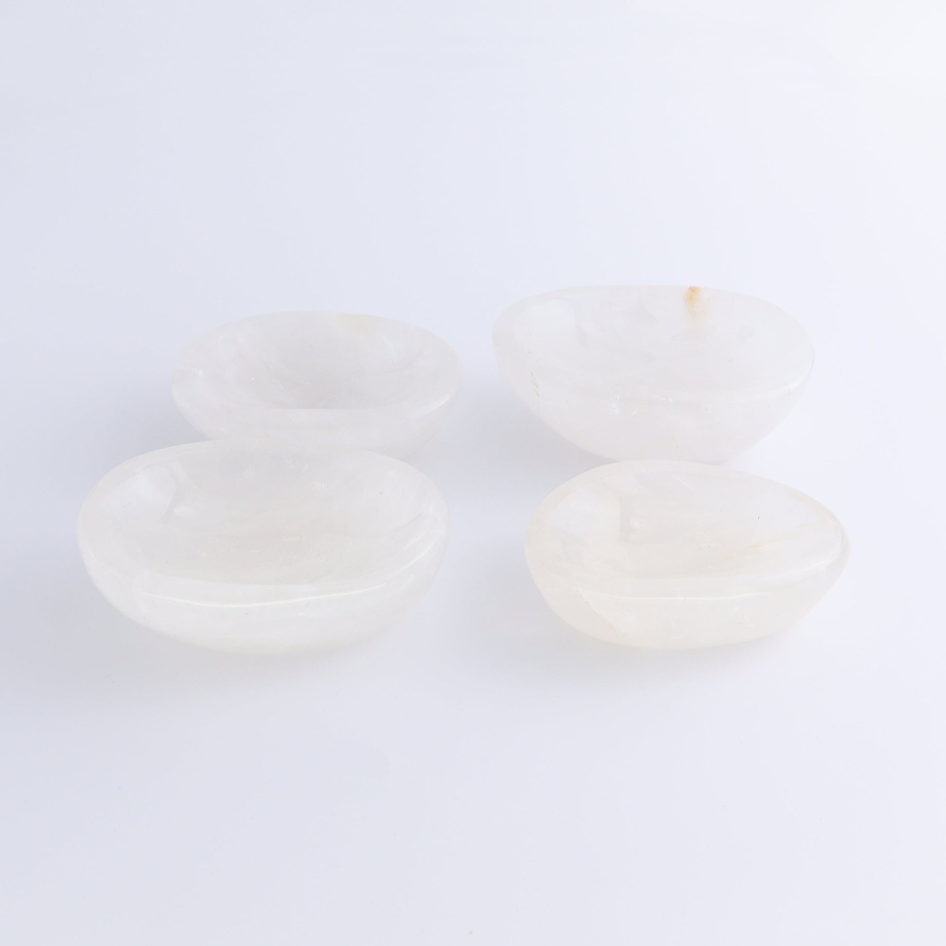 Clear Quartz Bowls Set of 4 - Expert Wholesale and Supplier of Wholesale Crystals & Bulk Gemstones, ["Bowls","Clear Quartz","Madagascar","Quartz"]