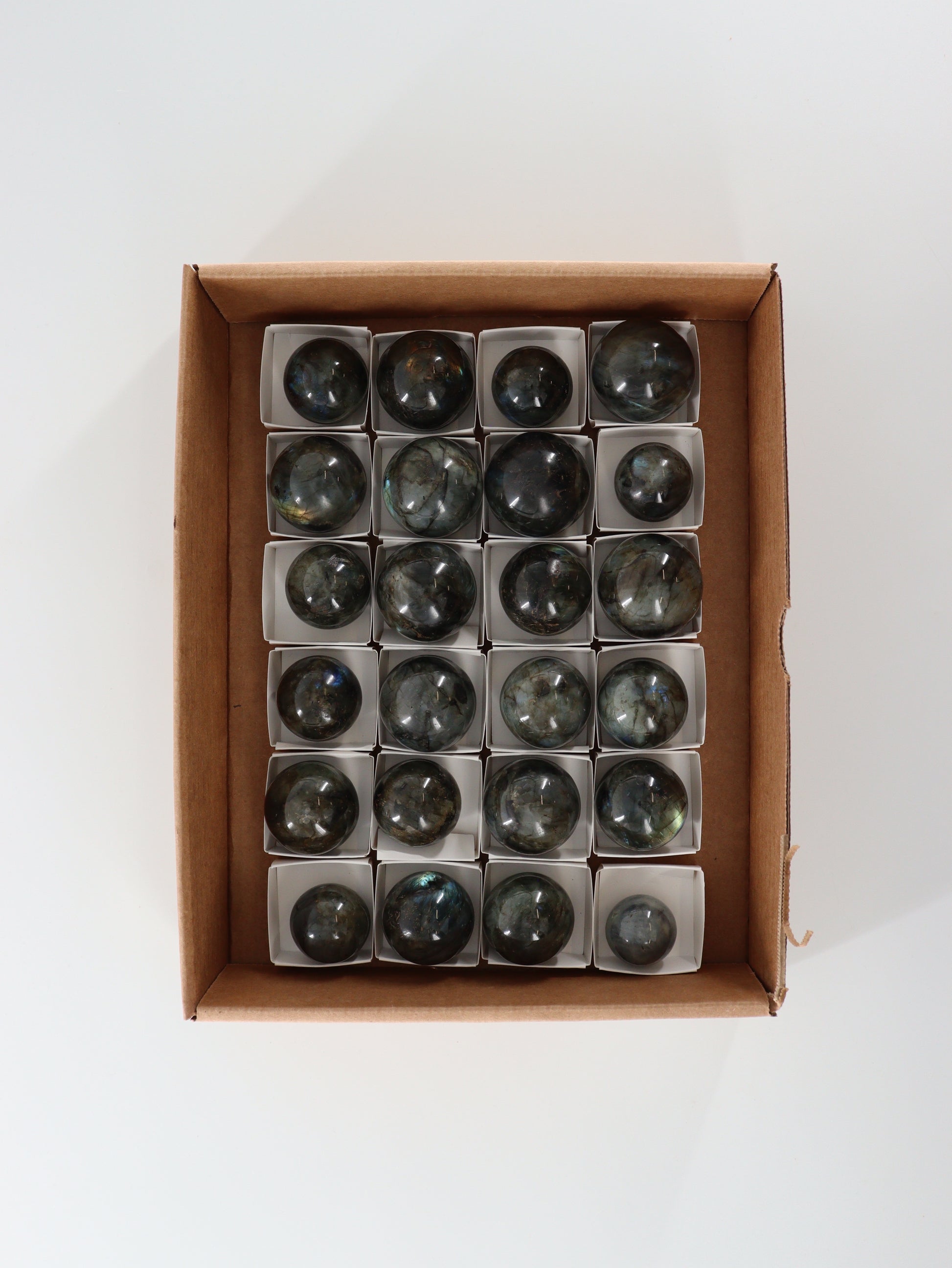 Labradorite Spheres Flat - Expert Wholesale and Supplier of Wholesale Crystals & Bulk Gemstones, []