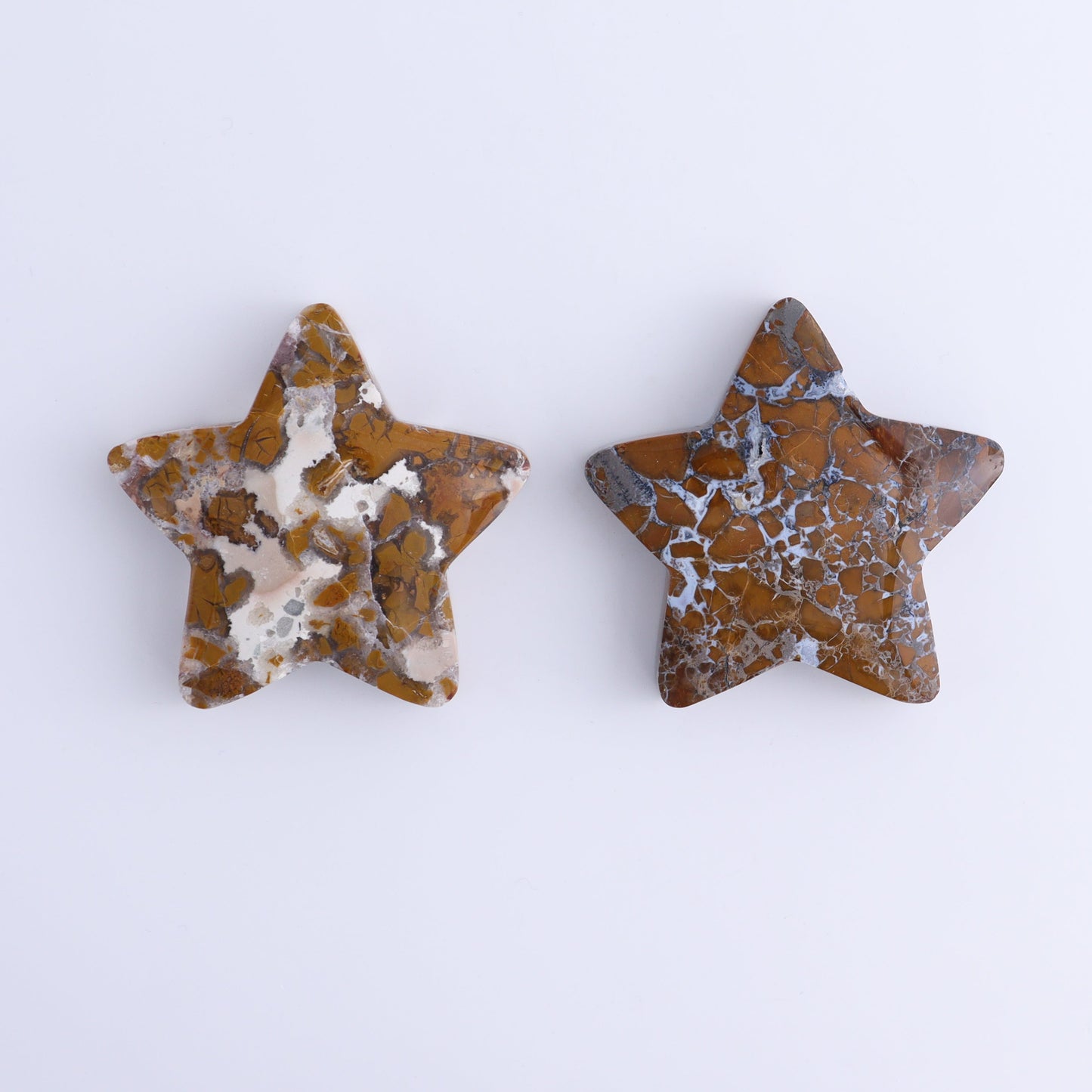 Brecciated Jasper Stars Set of 11 - Expert Wholesale and Supplier of Wholesale Crystals & Bulk Gemstones, ["Brecciated Jasper","Indonesia","stars"]