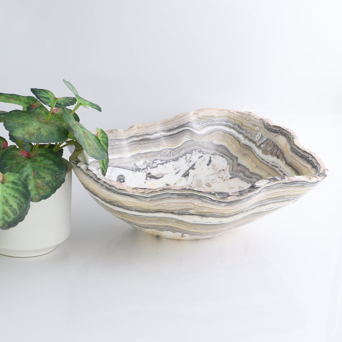 Mexican Onyx/Calcite Bowl 15"