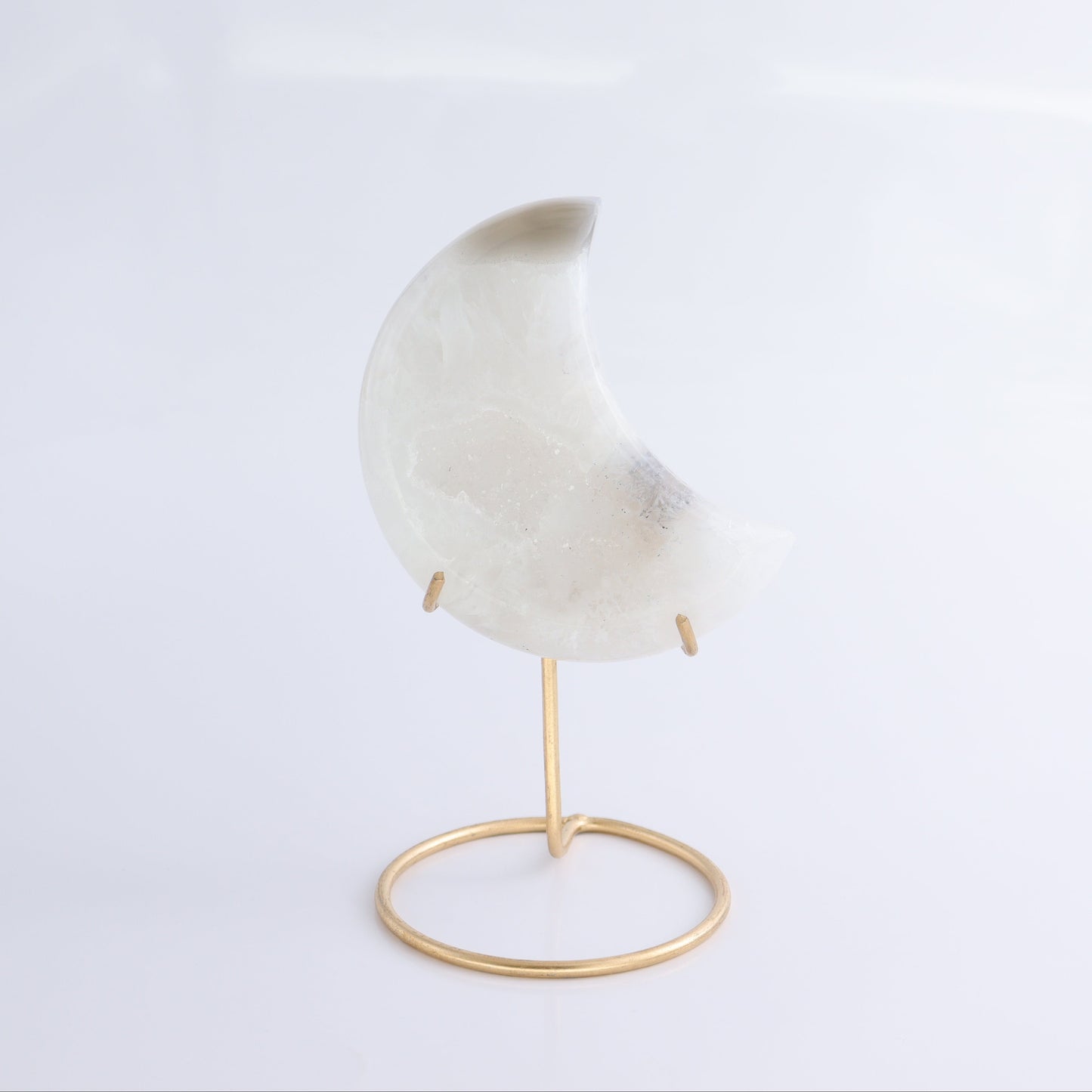 Agate Moons with Stand Set of 5