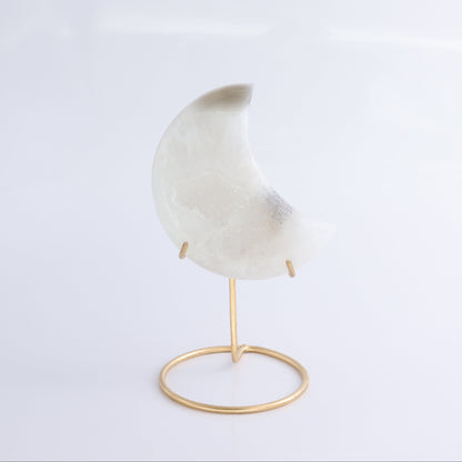 Agate Moons with Stand Set of 5