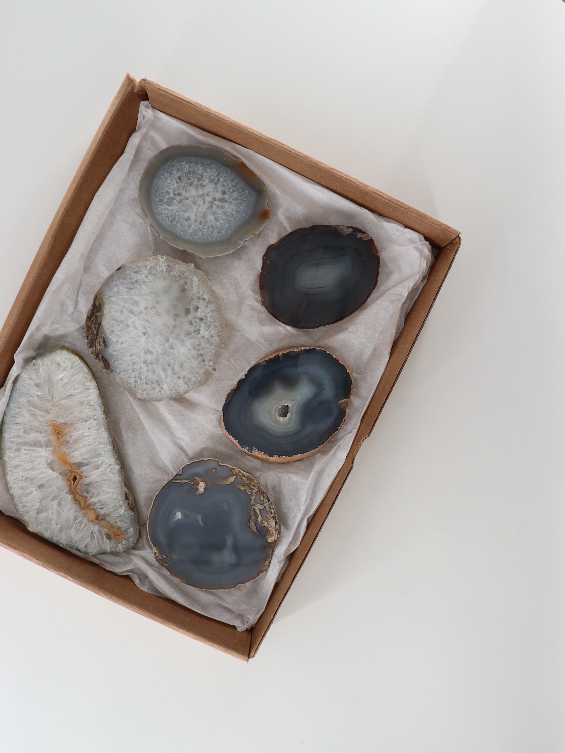 Agate Slices and Slabs Set of 6 - Expert Wholesale and Supplier of Wholesale Crystals & Bulk Gemstones, []