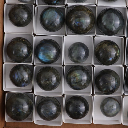 Labradorite Spheres Set of 30