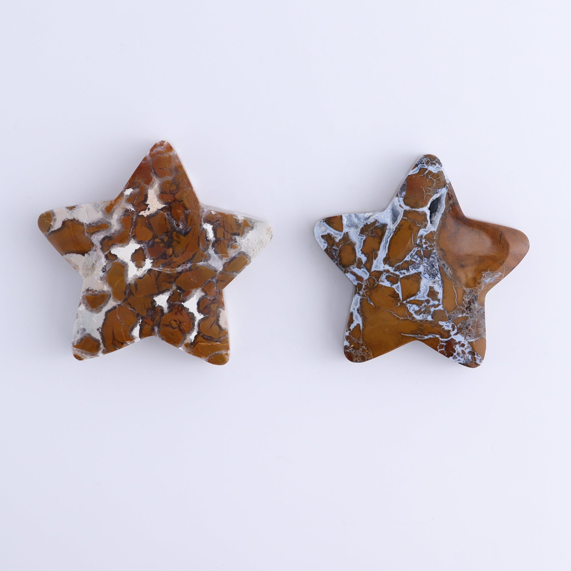 Brecciated Jasper Stars Set of 11 - Expert Wholesale and Supplier of Wholesale Crystals & Bulk Gemstones, ["Brecciated Jasper","Indonesia","stars"]
