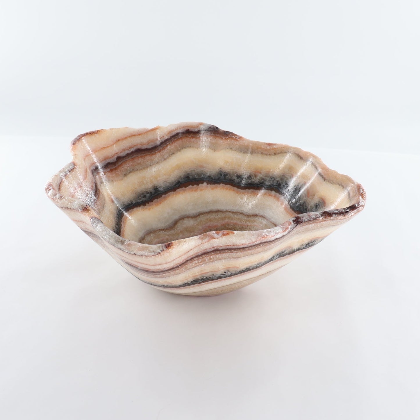 Mexican Onyx/Calcite Bowl 15"