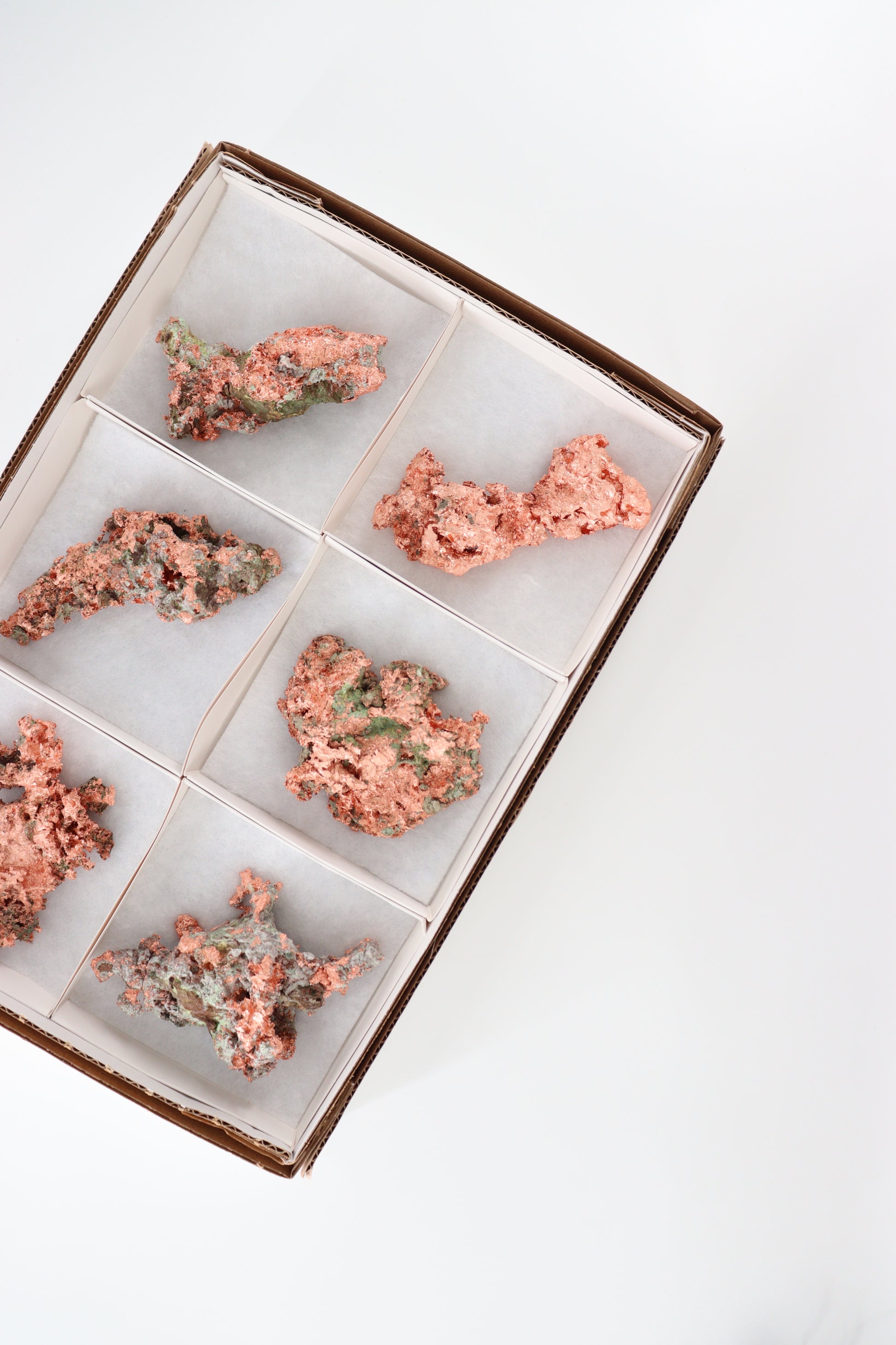 Native Copper 6pc Flat from Michigan - Expert Wholesale and Supplier of Wholesale Crystals & Bulk Gemstones, []