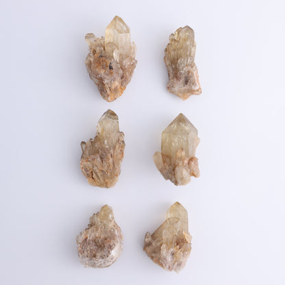 Imperfect Citrine Points Set of 6 - Expert Wholesale and Supplier of Wholesale Crystals & Bulk Gemstones, ["Citrine","Points","Rough","Roughs"]