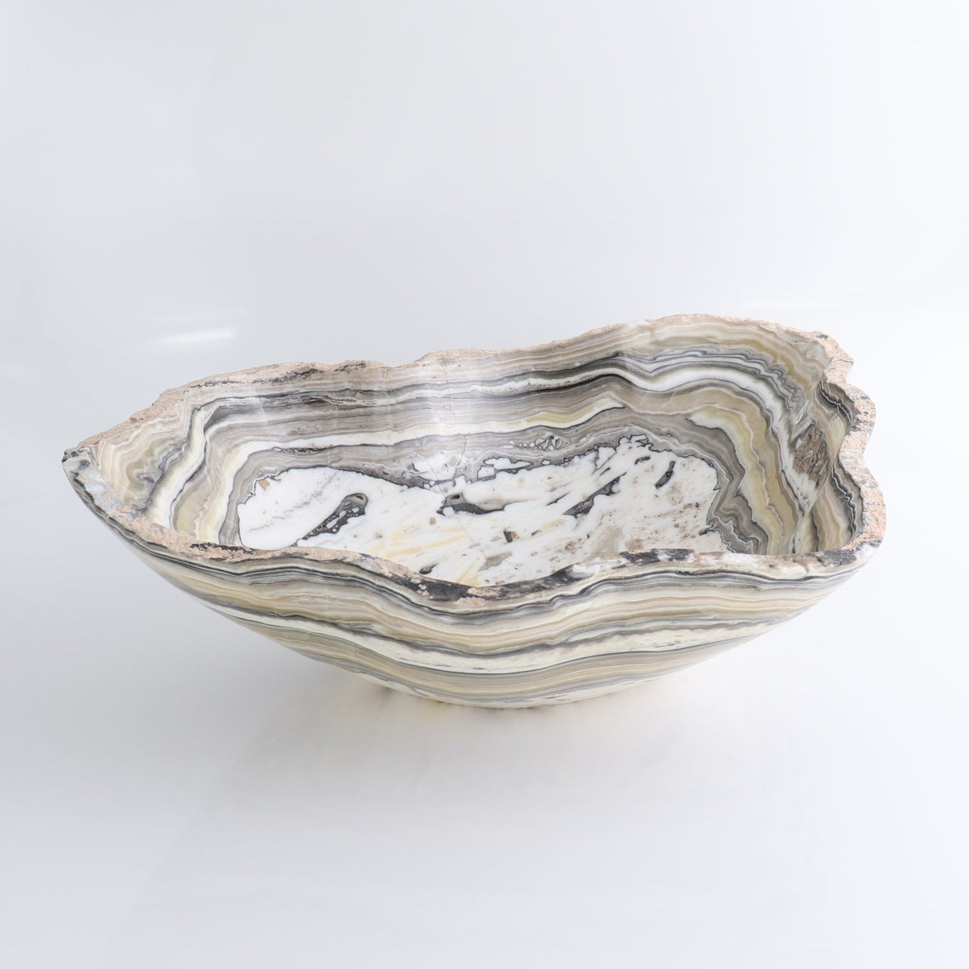 Mexican Onyx/Calcite Bowl 15"