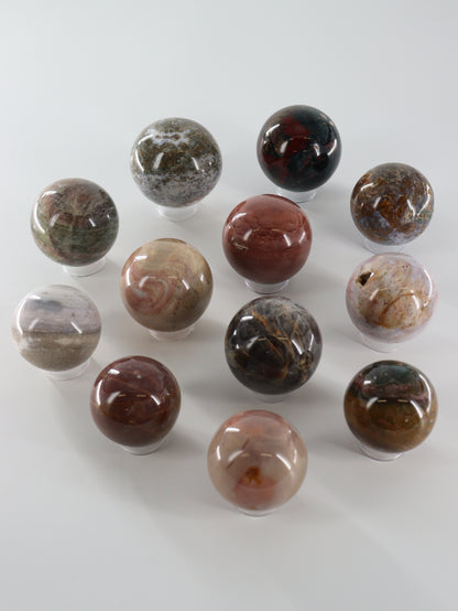 Fancy Jasper Spheres Set of 12 - Expert Wholesale and Supplier of Wholesale Crystals & Bulk Gemstones, []