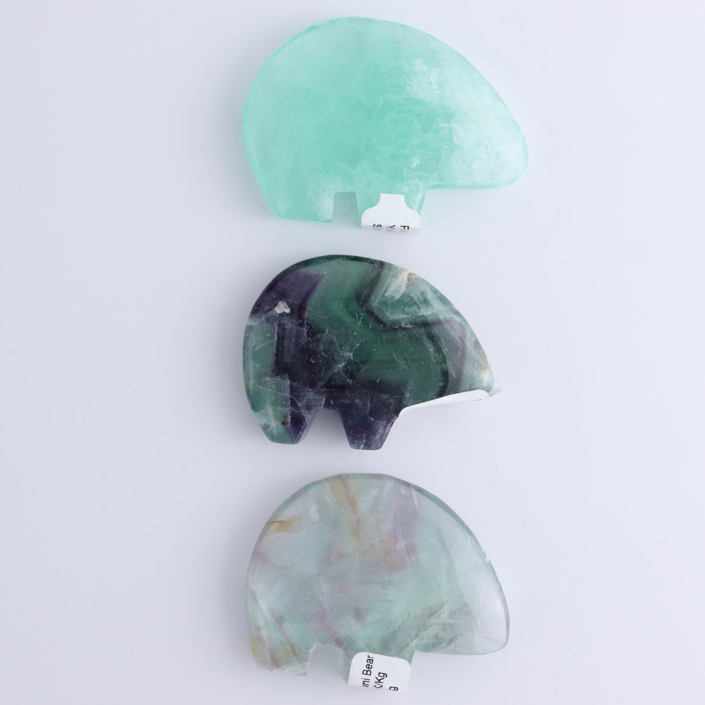 Fluorite Bears set of 6 - Expert Wholesale and Supplier of Wholesale Crystals & Bulk Gemstones, ["Bears","Fluorite","Indonesia","Zuni Bears"]