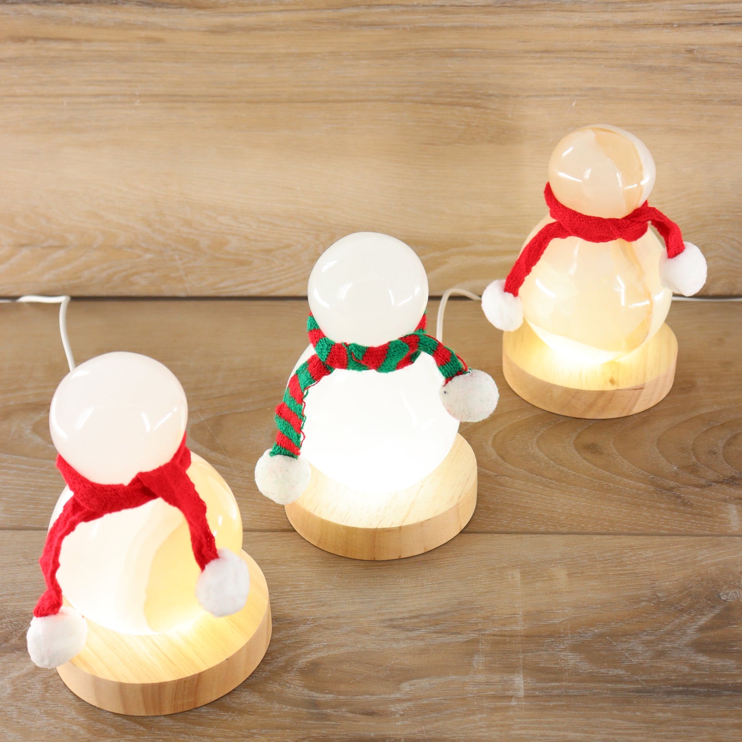 Onyx Snowman Lamps Set of 3 - Expert Supplier of Wholesale Crystals & Bulk Gemstones