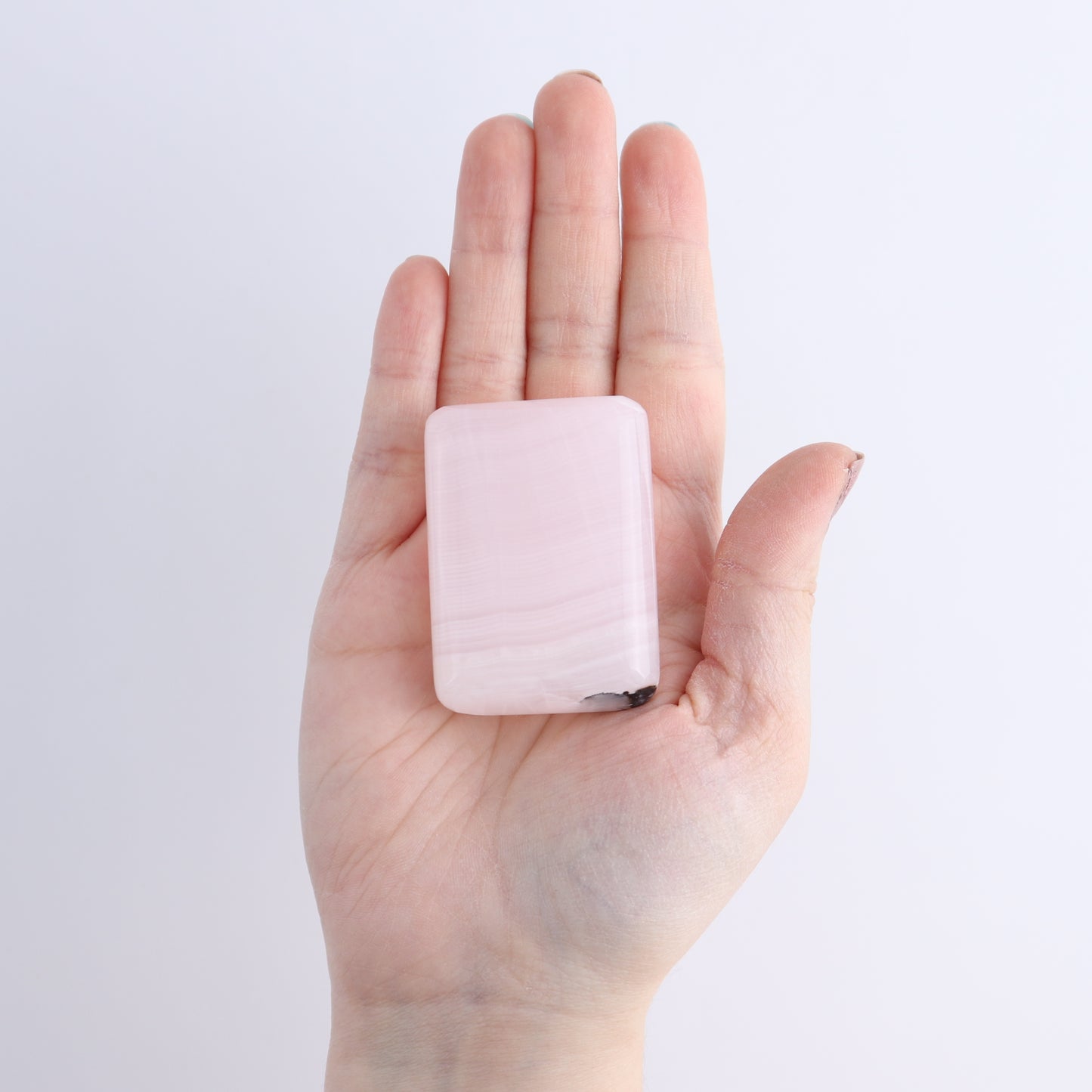 Pink Mangano Calcite Rectangles Set of 20