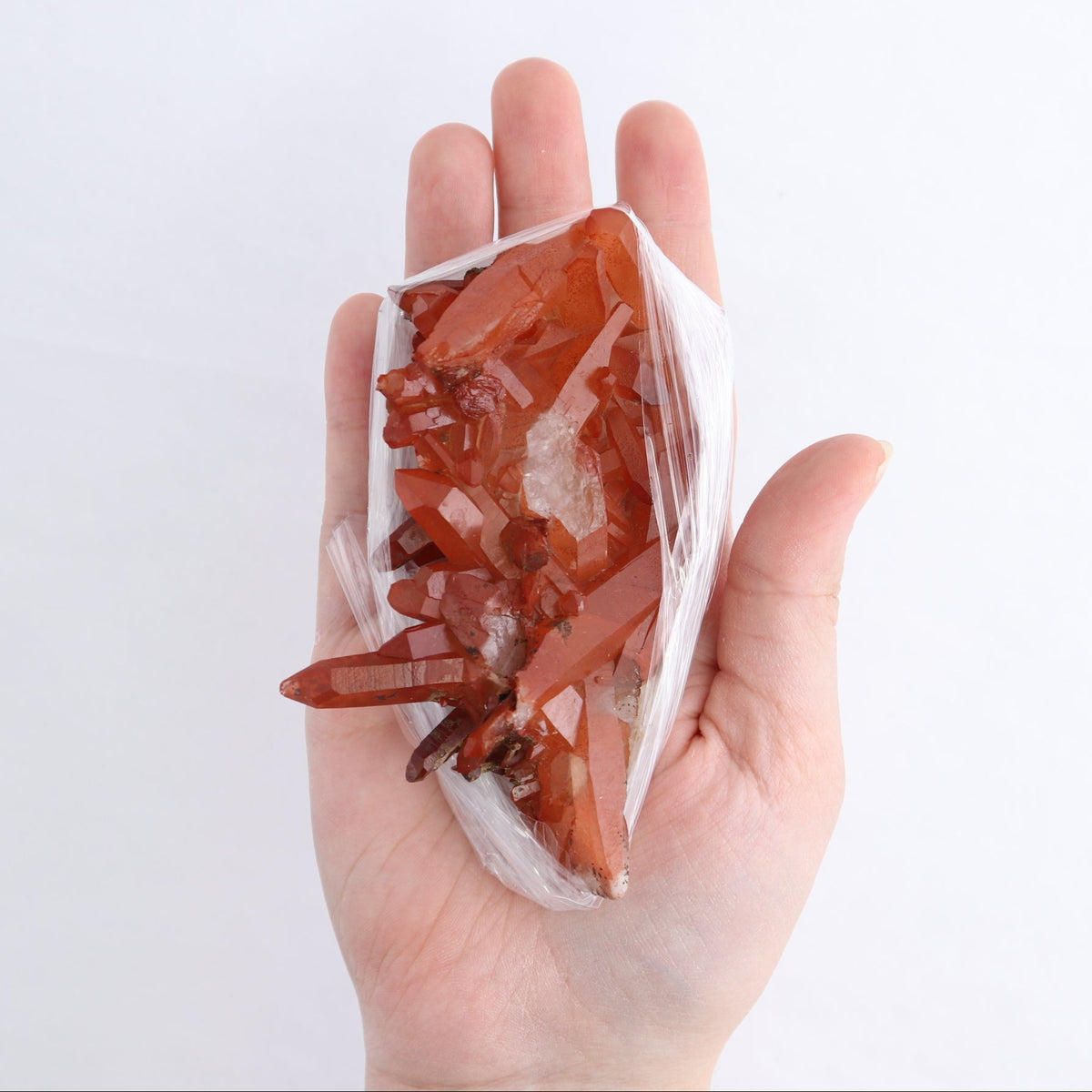 Quartz Hematite Inclusions Flat from Morocco