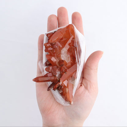 Quartz Hematite Inclusions Flat from Morocco