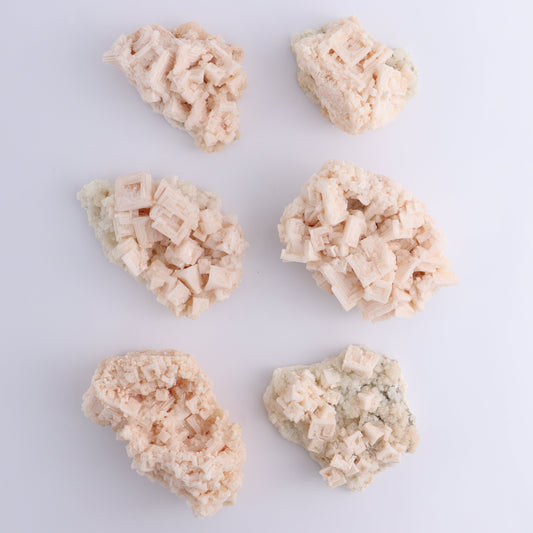 Halite on Trona from Owens Lake Set of 6 - Expert Wholesale and Supplier of Wholesale Crystals & Bulk Gemstones, ["California","Flats","Halite","halite on trona","Pink Halite","United States"]