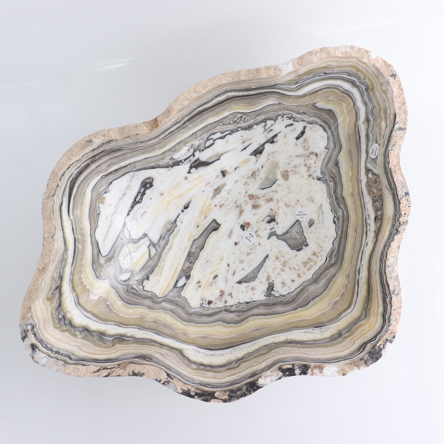 Mexican Onyx/Calcite Bowl 15"