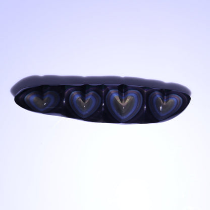 Rainbow Obsidian Heart Set of 2 - Expert Wholesale and Supplier of Wholesale Crystals & Bulk Gemstones, ["Hearts","Mexico","Obsidian","Rainbow Obsidian"]