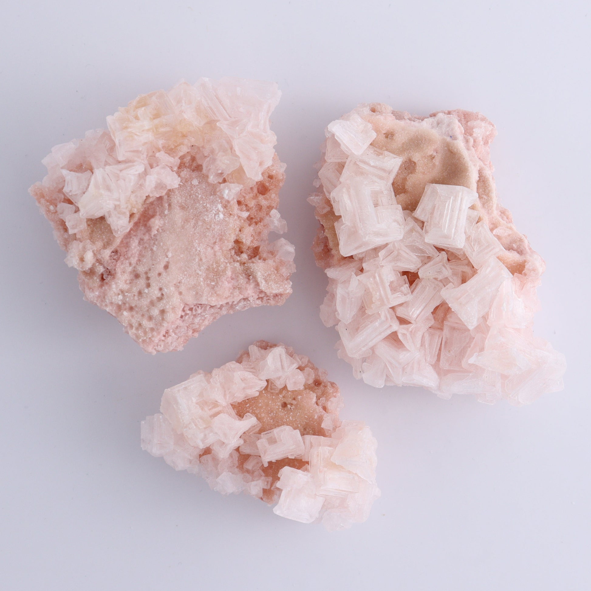 Searles Lake Halite Flat of 6 - Expert Wholesale and Supplier of Wholesale Crystals & Bulk Gemstones, ["Flats","Halite","United States"]