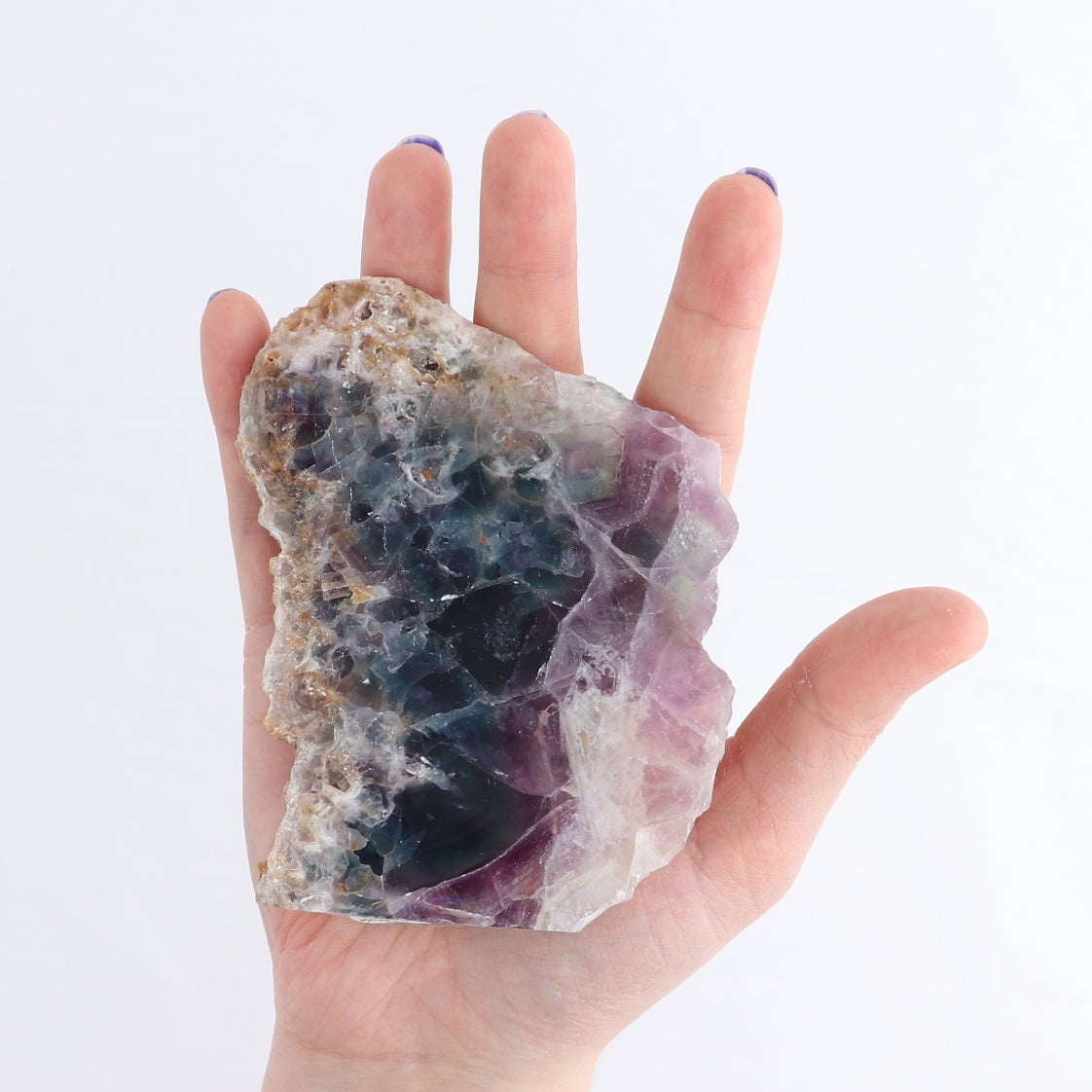 Fluorite Face Polished Set of 4