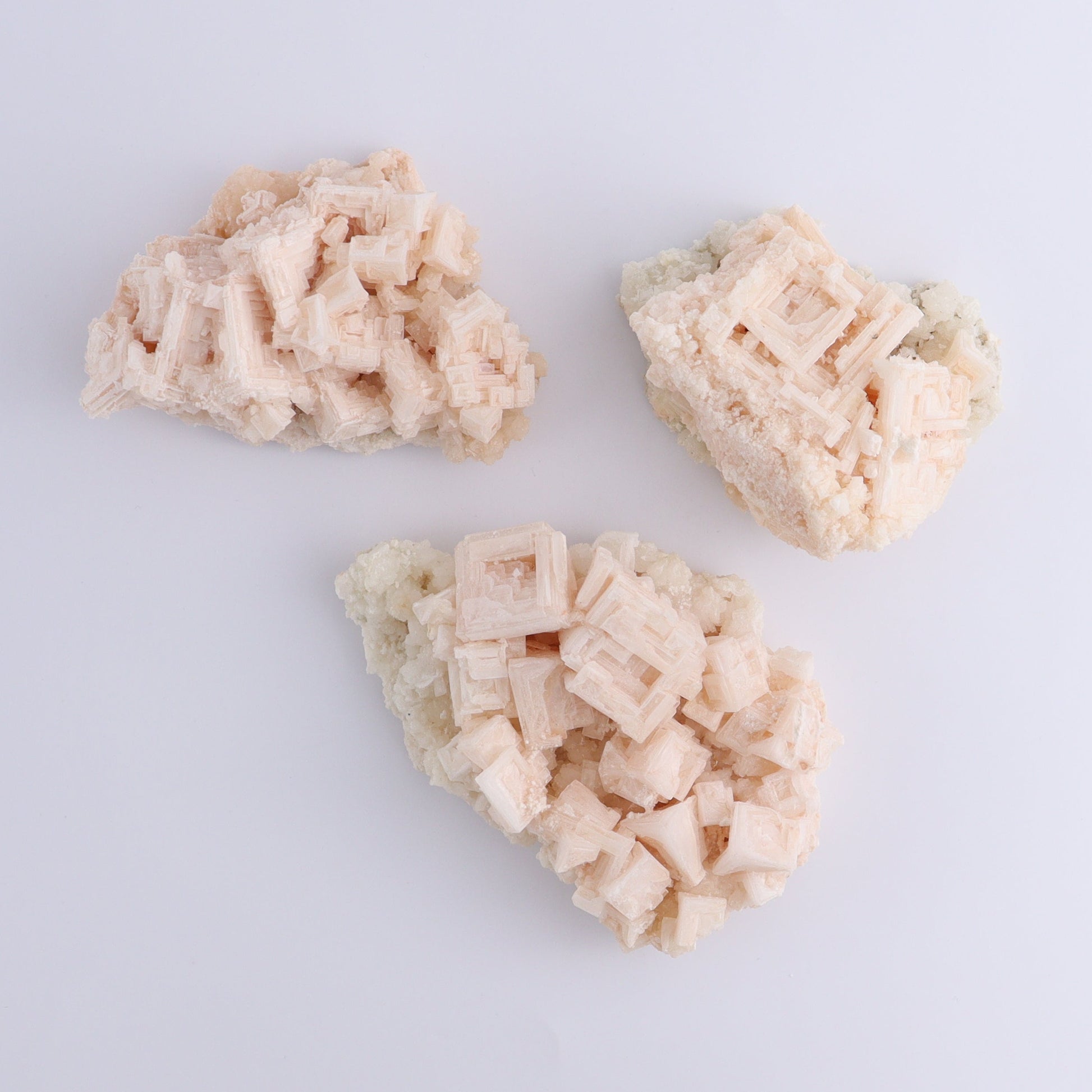 Halite on Trona from Owens Lake Set of 6 - Expert Wholesale and Supplier of Wholesale Crystals & Bulk Gemstones, ["California","Flats","Halite","halite on trona","Pink Halite","United States"]