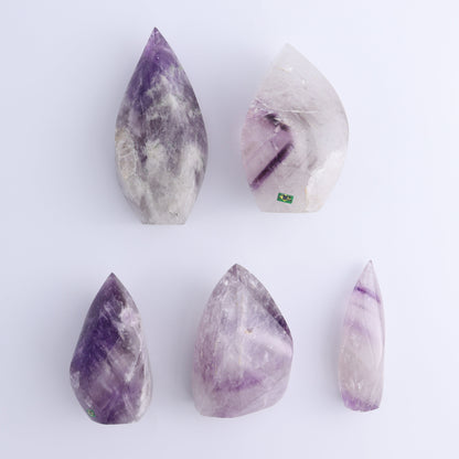 Amethyst Flames Set of 5 - Expert Wholesale and Supplier of Wholesale Crystals & Bulk Gemstones, ["Amethyst","Brazil","flames"]