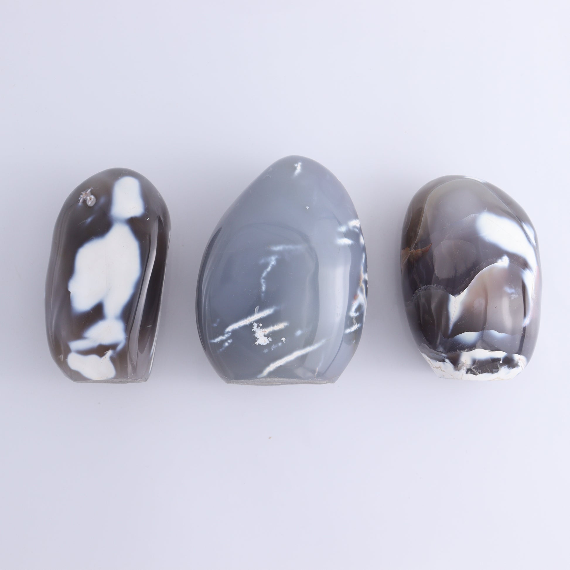 Orca Agate Freeform Set of 5 - Expert Wholesale and Supplier of Wholesale Crystals & Bulk Gemstones, ["Freeforms","Madagascar","Orca Agate"]