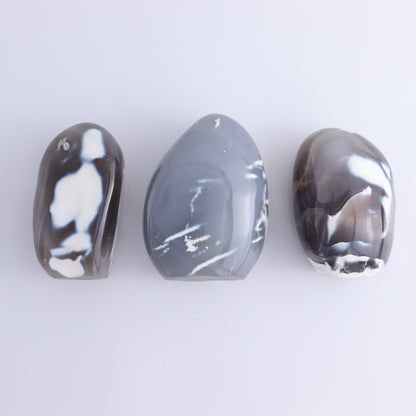Orca Agate Freeform Set of 5 - Expert Wholesale and Supplier of Wholesale Crystals & Bulk Gemstones, ["Freeforms","Madagascar","Orca Agate"]