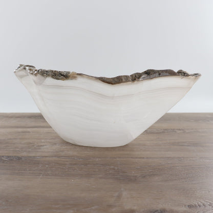 Mexican Onyx/Calcite Bowl 15"