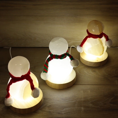 Onyx Snowman Lamps Set of 3 - Expert Supplier of Wholesale Crystals & Bulk Gemstones