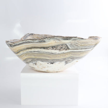 Mexican Onyx/Calcite Bowl 15"