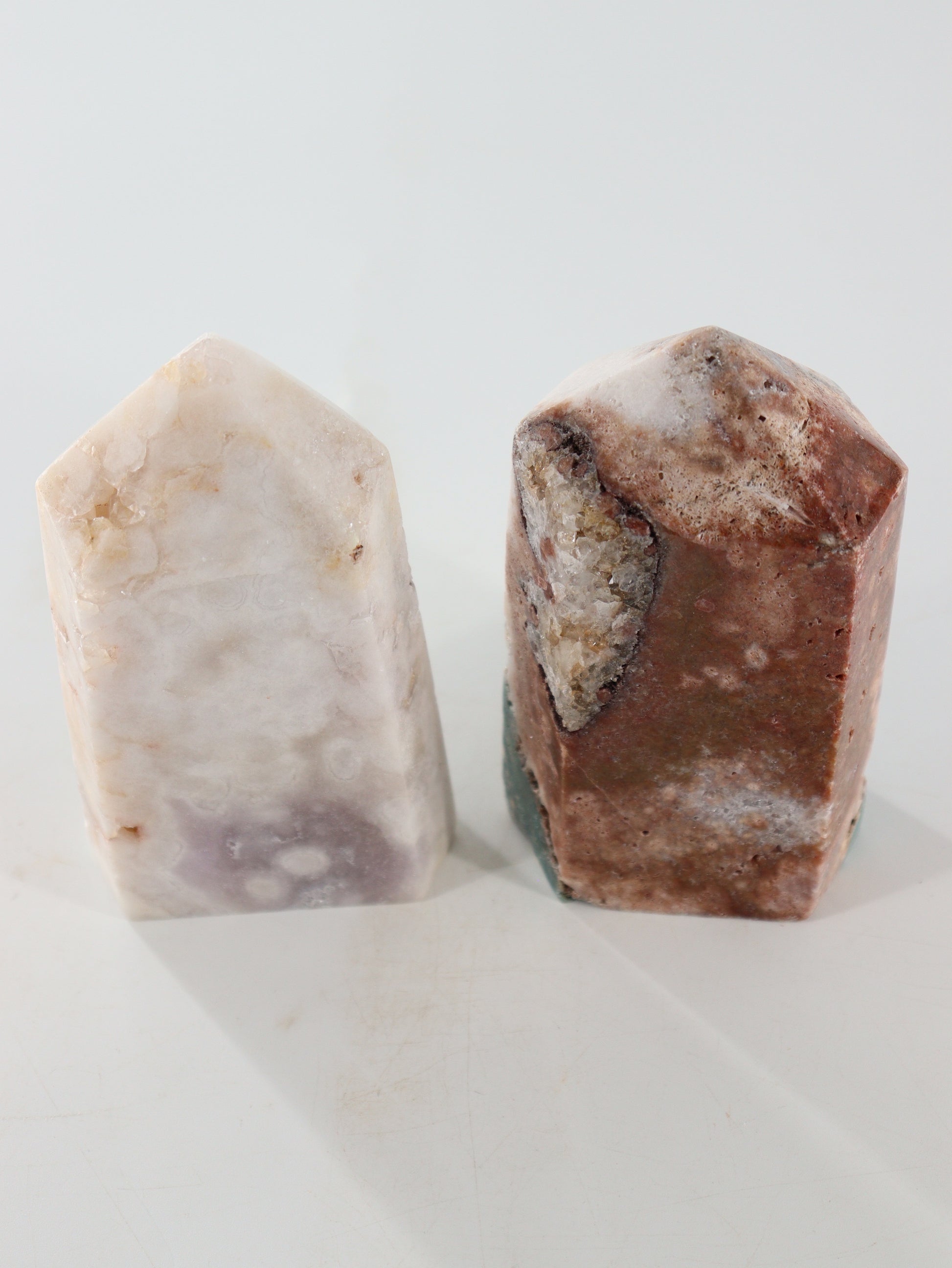 Pink Amethyst Towers Set of 2 - Expert Supplier of Wholesale Crystals & Bulk Gemstones