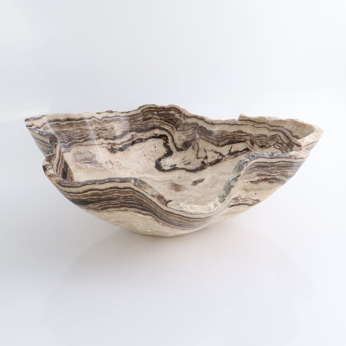 Mexican Onyx/Calcite Bowl 14"