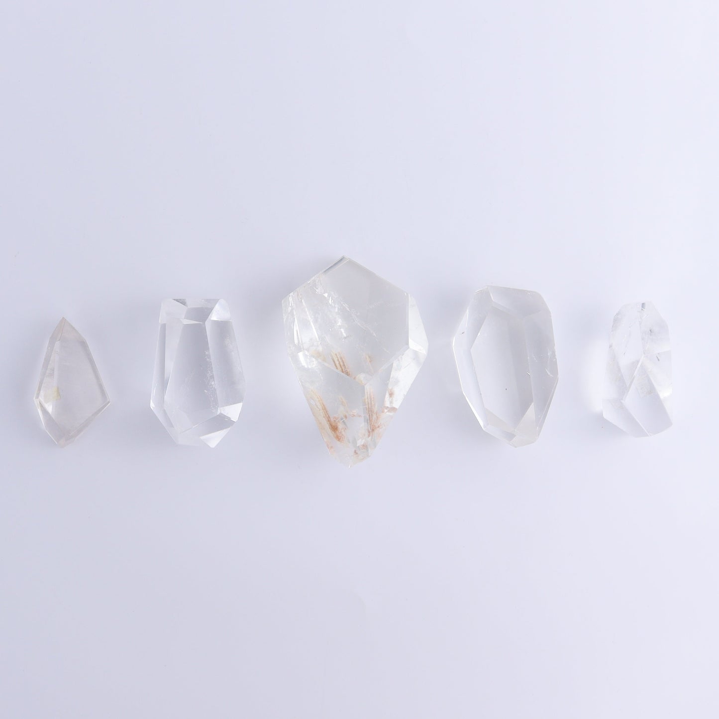 Quartz Freeforms Set of 5 - Expert Wholesale and Supplier of Wholesale Crystals & Bulk Gemstones, ["Brazil","Clear Quartz","Freeform","Freeforms","Points","Quartz"]