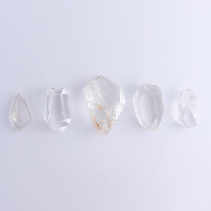 Quartz Freeforms Set of 5 - Expert Wholesale and Supplier of Wholesale Crystals & Bulk Gemstones, ["Brazil","Clear Quartz","Freeform","Freeforms","Points","Quartz"]